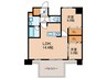MODERNPALAZZO博多ﾃﾞｭｵｸﾞﾗﾝﾃﾞEas 2LDKの間取り