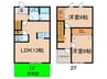 Ｐ－ＨＯＵＳＥ 2LDKの間取り