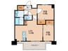 MODERNPALAZZO博多ﾃﾞｭｵｸﾞﾗﾝﾃﾞWes 2LDKの間取り