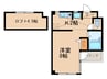 クリアハウス春日 1Kの間取り