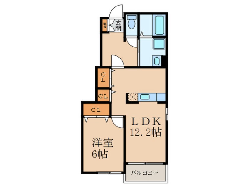 間取図 サニ－タウン曽根Ｂ