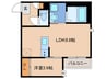 G－smart千早 1LDKの間取り