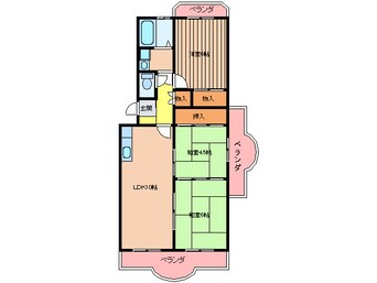 間取図 プレステージ和白Ⅰ