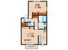 エクセル東合川Ⅲ 1LDKの間取り