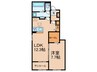 仮)マイライフ直方Ⅴ 1LDKの間取り