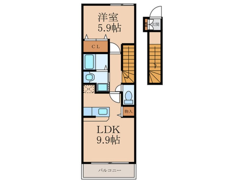 間取図 サンレミ葛原Ａ棟