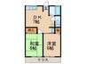 メイプルＡ・Ｂ 2DKの間取り