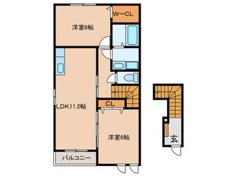 間取図 グレイシャス高尾B