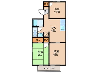 間取図 セジュール池端B棟