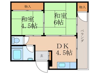 間取図 ウエストヒルズ 1