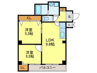 間取図 ユゥ＆ミィ平尾駅前