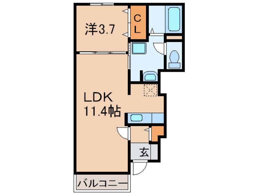 間取図 Pastorale 今古賀Ⅲ