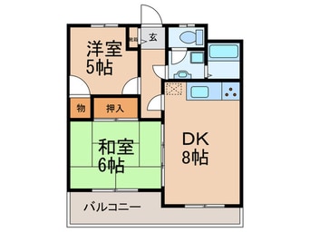 間取図 キャッスル泉屋Ⅱ