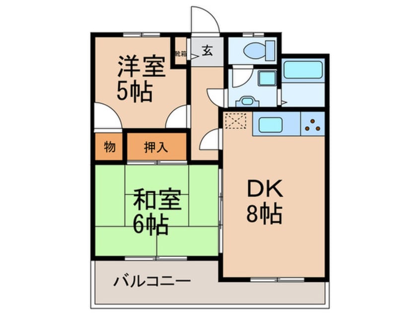 間取図 キャッスル泉屋Ⅱ
