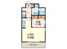 GRAND HILL IWASE BLD 1LDKの間取り