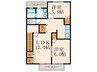 エルシオン 2LDKの間取り