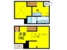DolceVita二日市 1Kの間取り