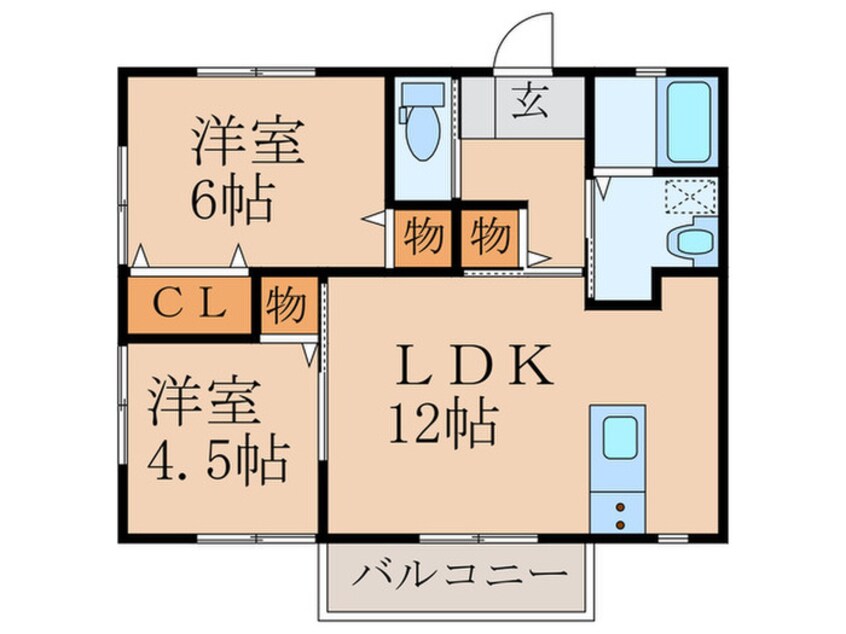 間取図 ライフステージ山野　Ｂ棟