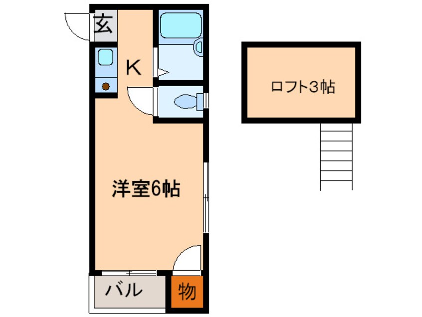 間取図 コーポＭＩＹＡＫＯ