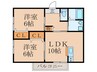ライフステージクレスト　Ａ棟 2LDKの間取り