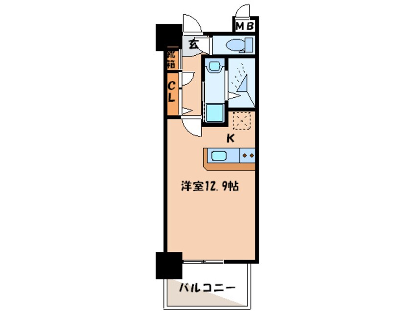 間取図 ｱｸﾀｽ天神ｾﾝﾄﾗﾙﾀﾜ-Ⅱ(203)