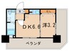 Ｎｏ．71ｵﾘｴﾝﾄﾄﾗｽﾄﾀﾜ- 1DKの間取り