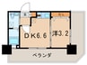 Ｎｏ．71ｵﾘｴﾝﾄﾄﾗｽﾄﾀﾜ- 1DKの間取り