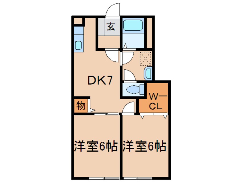 間取図 ソレアード本城　Ａ