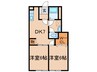 ソレアード本城　Ａ 2DKの間取り