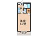 クロ－バ－藤原 1Kの間取り