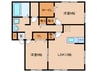 グレイス田上 2LDKの間取り