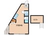 カンステレイションⅡ 1Rの間取り