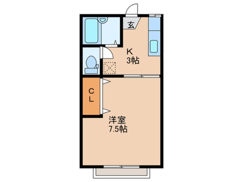 間取図 グリーンハイツ（清水）