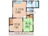 緒方ハイツ 2LDKの間取り