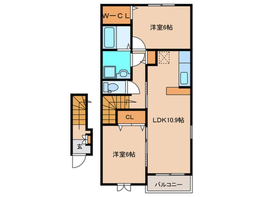 間取図 ヒナタ　ウエスト