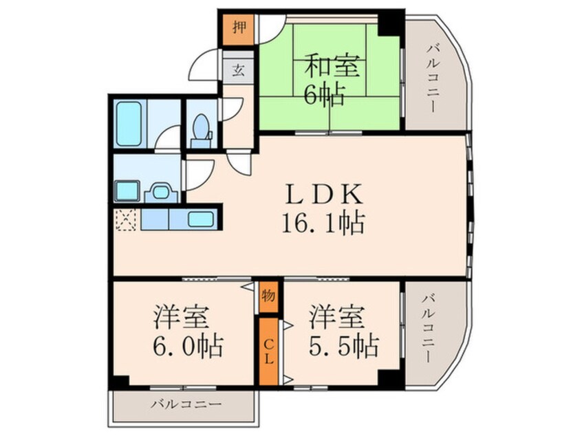 間取図 オールセインツ