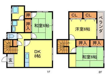 間取図 徳永アパ－トＡ