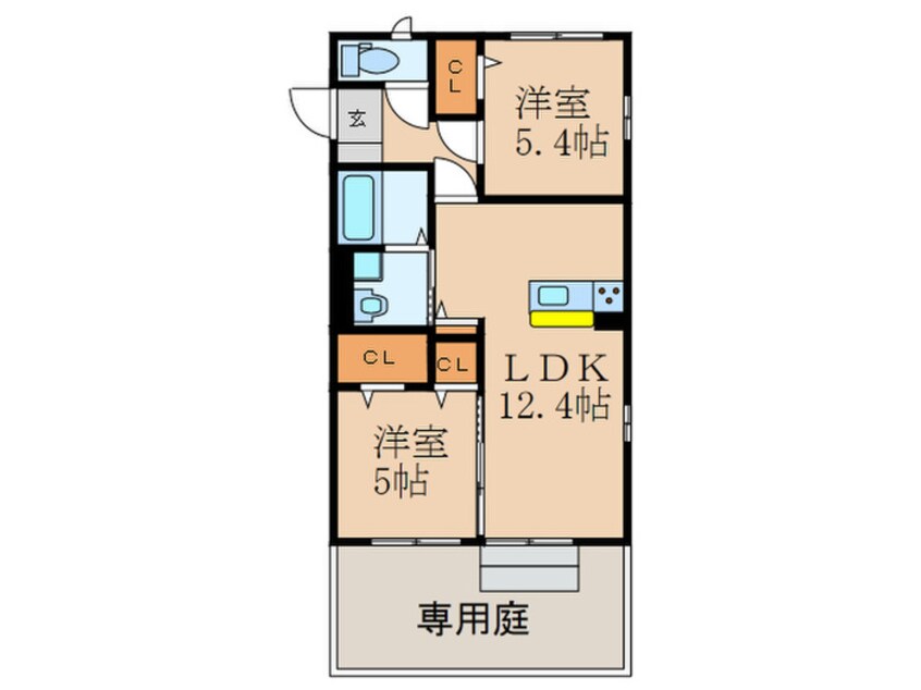間取図 レジェンドハイム行橋