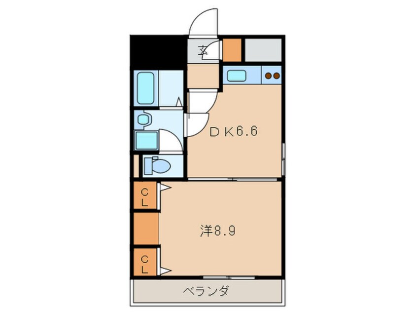 間取図 コスモス小倉駅前Ⅱ