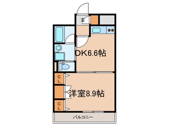 間取図 コスモス小倉駅前Ⅱ