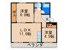 ヒルズ泉ヶ浦 2LDKの間取り