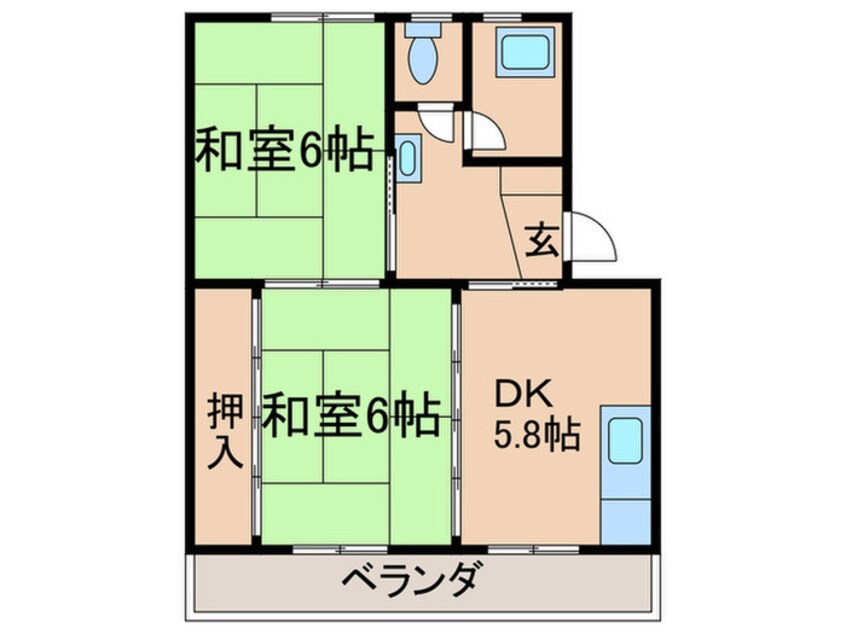 間取図 ヒルズ泉ヶ浦