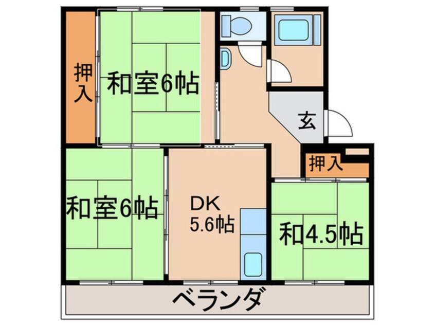 間取図 ヒルズ泉ヶ浦