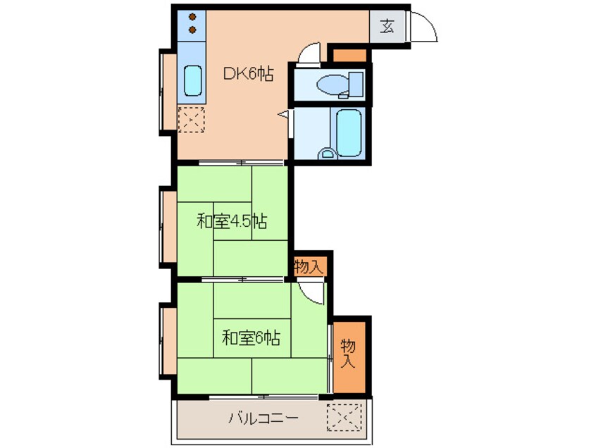 間取図 西新プラザハイツ