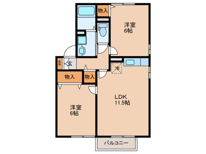 間取図 クレールセゾン