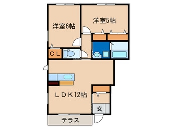 間取図 レトア感田　C棟