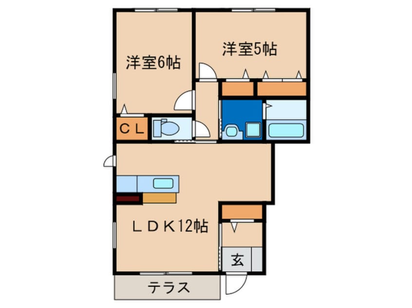 間取図 レトア感田　C棟