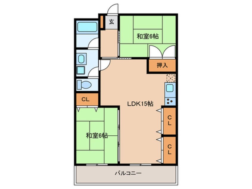 間取図 コンダクトヴィレッジ姪浜サウス