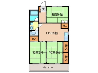 間取図 コンダクトヴィレッジ姪浜サウス