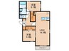 仮)D-ROOM美野島 2LDKの間取り